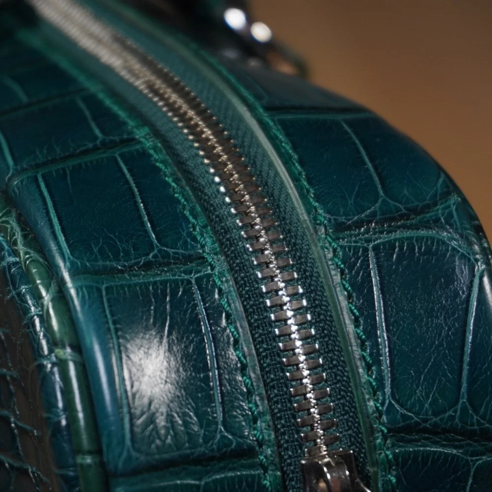 Ralph Lauren Purple Label Alligator Briefcase Emerald OS Brand New - Picture 6 of 16